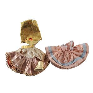 Vintage Ginger Doll Dresses Gold Majorette Pink W Lace For 8" Doll Cosmopolitan